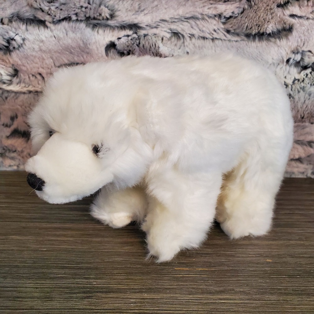 WWF White Polar Bear 8" 2007 Donation‎ Plush Wildlife Stuffed Animal Toy EUC